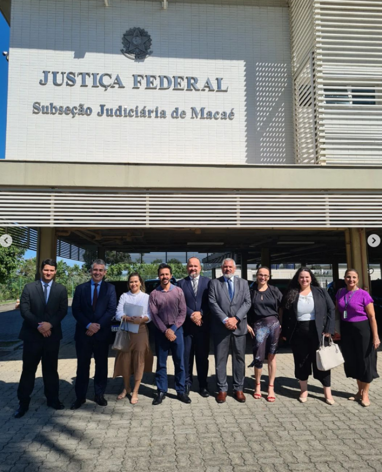 Visita institucional realizada hoje na Justiça Federal de Macaé