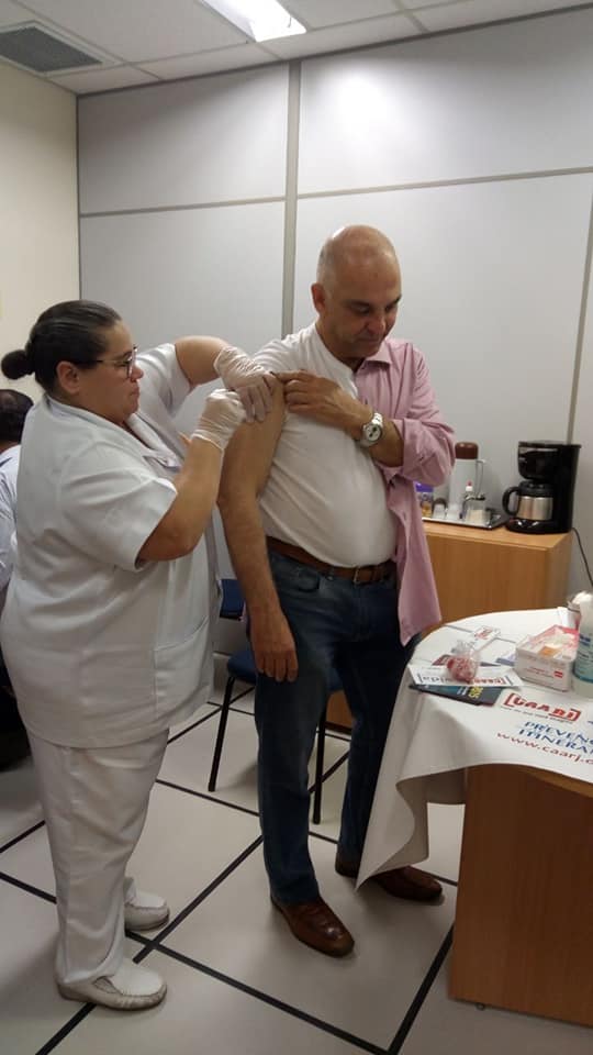 Campanha de vacinação contra Febre Amarela e Gripe realizada dia 24/05