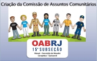 Criação da Comissão de Assuntos Comunitários