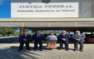 Visita institucional realizada hoje na Justiça Federal de Macaé
