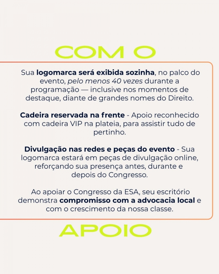 INSCRIÇÕES ABERTAS  II CONGRESSO DA ESA DA 15ª SUBSEÇÃO