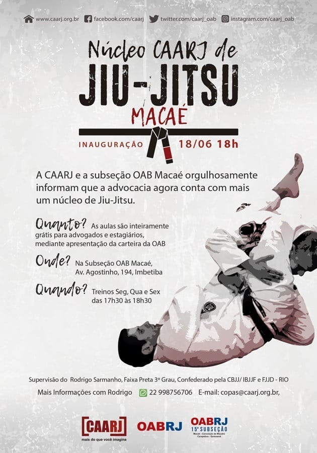 Núcleo Caarj de Jiu-Jitsu em Macaé